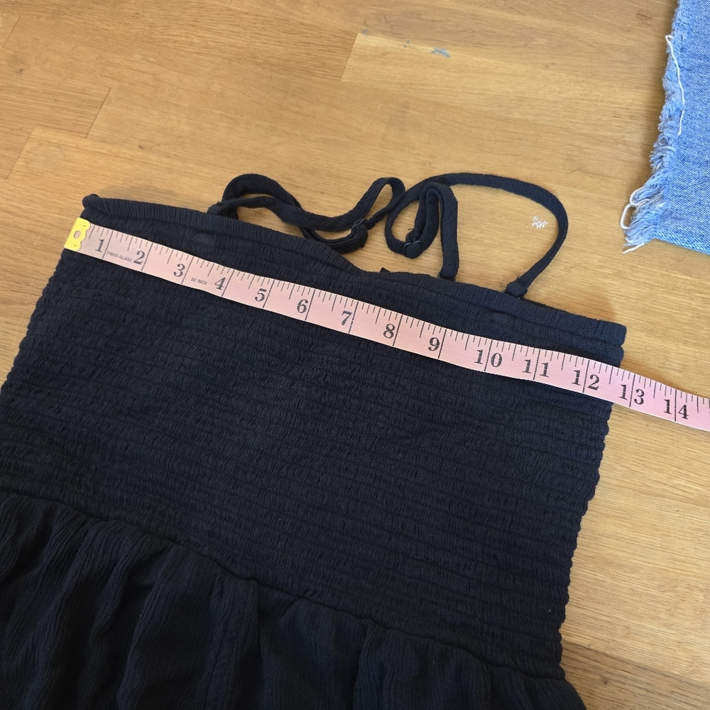 🔴 3/$15 Prana Fernie Jumpsuit Black Strappy Cropped Length S - Picture 13 of 16